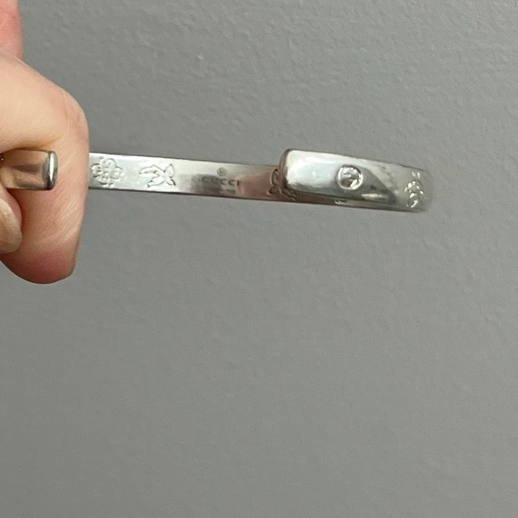 GUC GUCCI Blind for Love Bracelet Argento - Picture 9 of 9